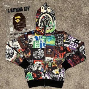 Bape Shark Hoodie Size M